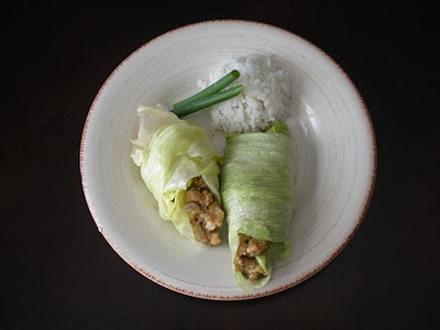 Mushroom Lettuce Wraps - Low Fat Mushroom Starters